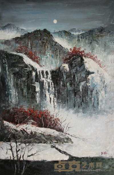 王路 雪景 90×60cm